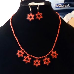 Necklace and earrings